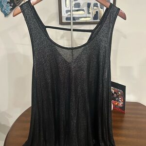 Juicy Couture Shimmering Black Tank Top